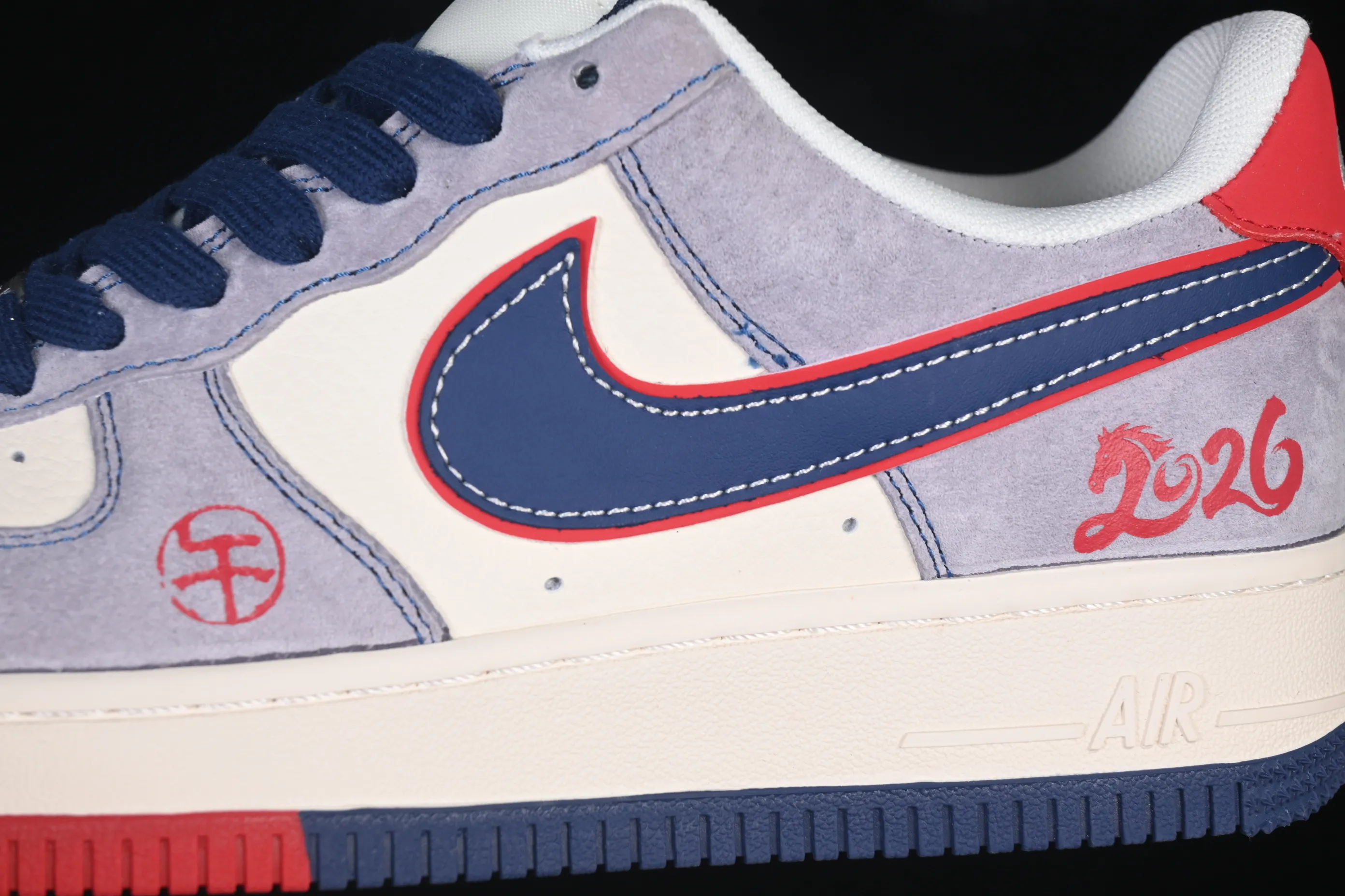 All categories Nk Air Force 1 Air Force series Nk Air Force 1 Low Air Force low-top Nike Air Force 1'07 Low red and blue contrast Air Force 1 low-top casual sneakers HT5088-625